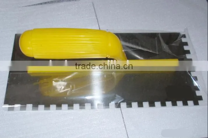 Plastic handle Plaster trowel / Putty knife with teeth