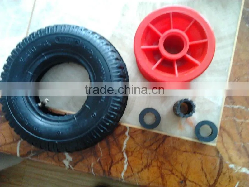 8inch Plastic rim wheel 2.50-4 with needle roller bearing