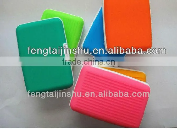 HOT Selling colorful Silicone Credit Card Wallet