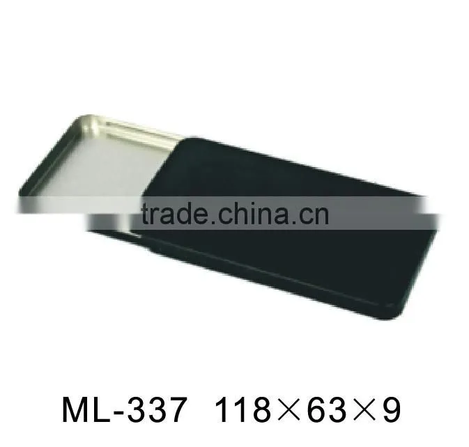 Tin box with sliding lid,click clack tin box