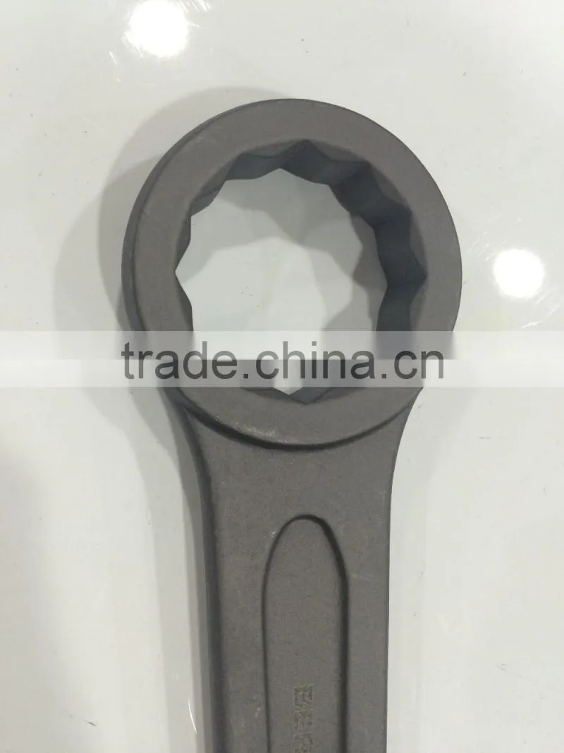 Carbon steel 12 points heavy duty ring spanner, various sizes spanner
