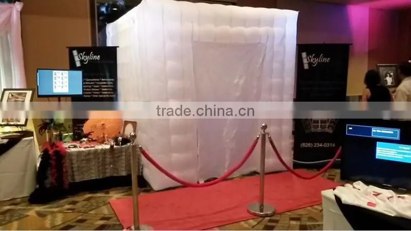 Cheap commercial LED inflatable photo booth inflatable photo booth enclosure
