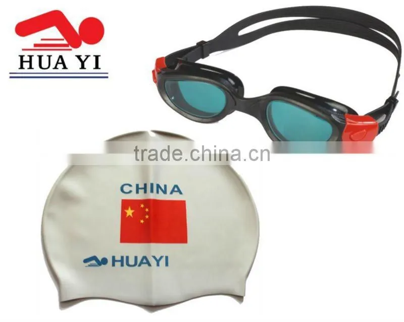 2016 Swimming goggles caps set China ON SALE