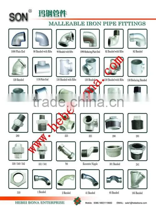 Best selling malleable iron pipe fittings elbow