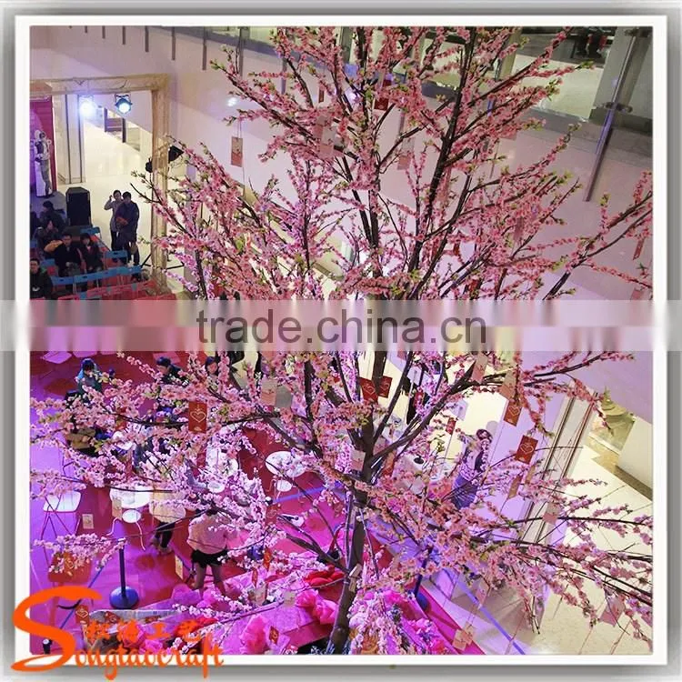 Hot sale artificial cherry tree decoration indoor fake tree artificial pink cherry treeerry blossom tree