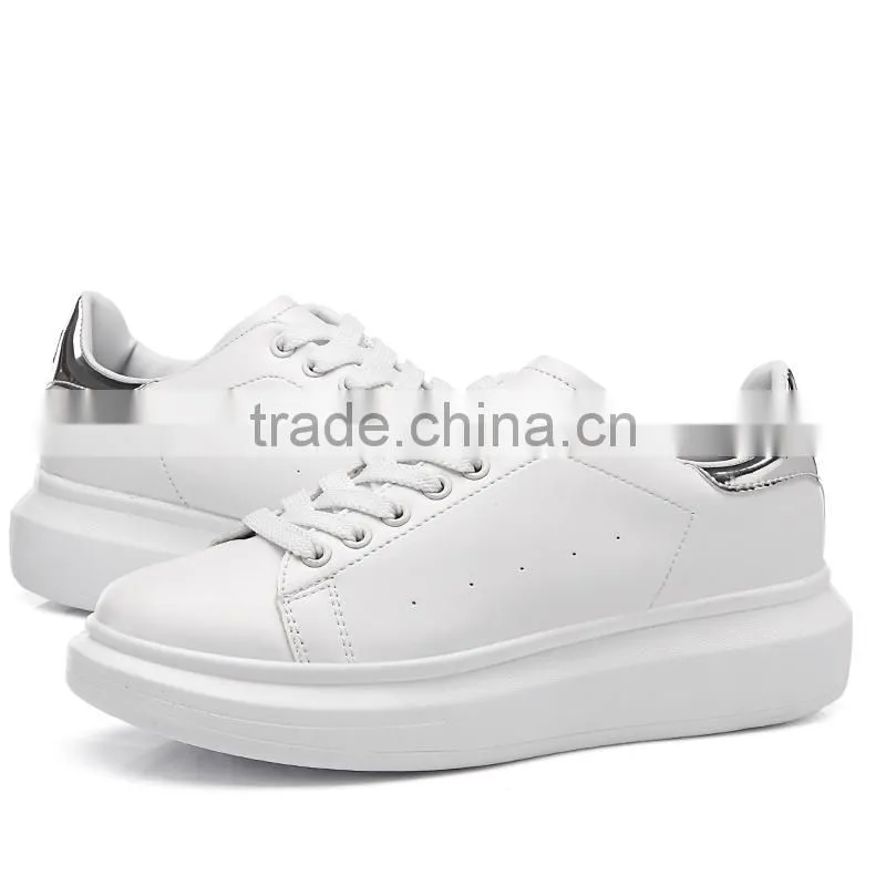 simple classics brand women leather casual shoes sneakers sample for female, adults casual leather shoes good quality from china