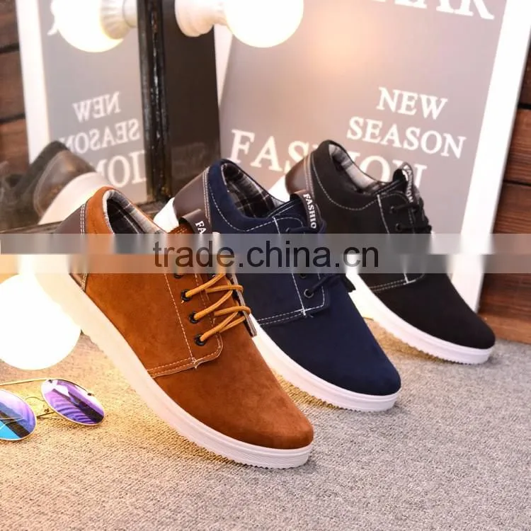 Cheap wholesale price summer breathable PU casual mens shoes