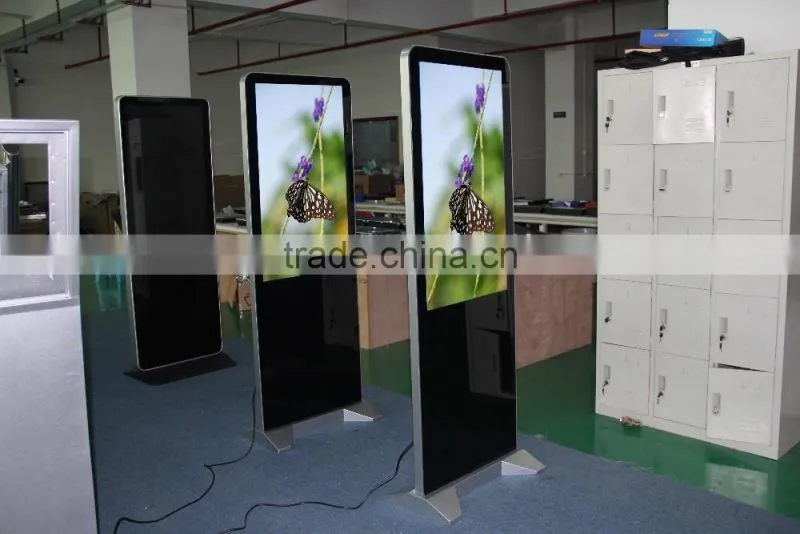 touch hd video network advertising media player 42inch with USB port