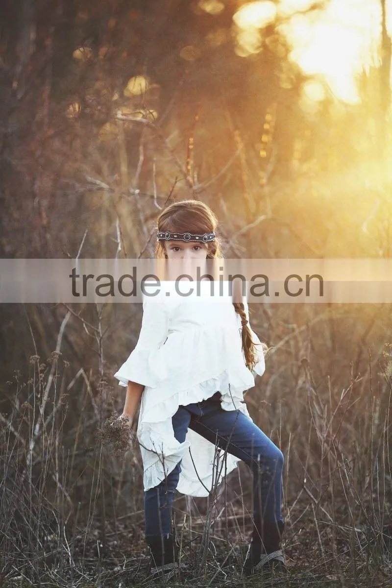 wholesale Girl Dress / BOHO Girls Ruffle Dress / Custom Girls partty Dress
