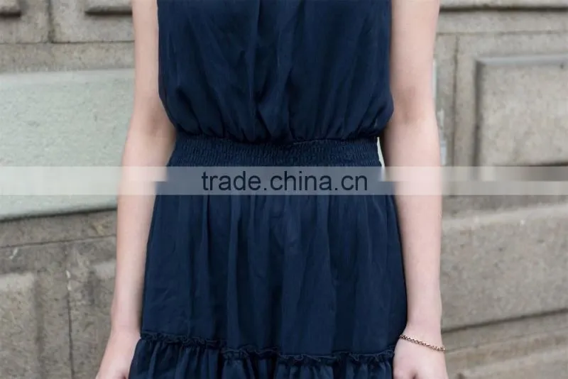 ladies's lovely dress for summer fashion spaghetti strap dress slim fit sleeveless dress 2016