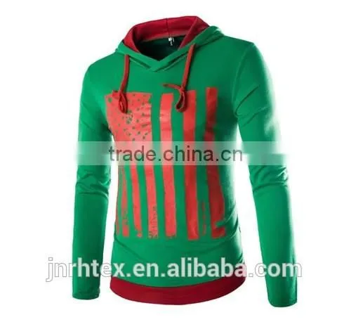 Mens Custom cotton Blend Long Sleeve Print Jacket sweatshirt Hoodies
