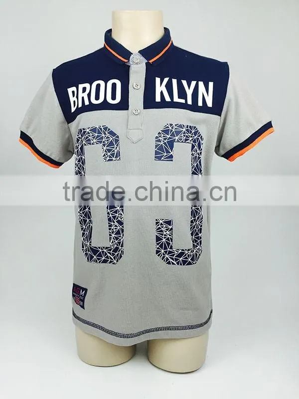 2015 Fashion Design Boys Short stylish t-shirt wholesale