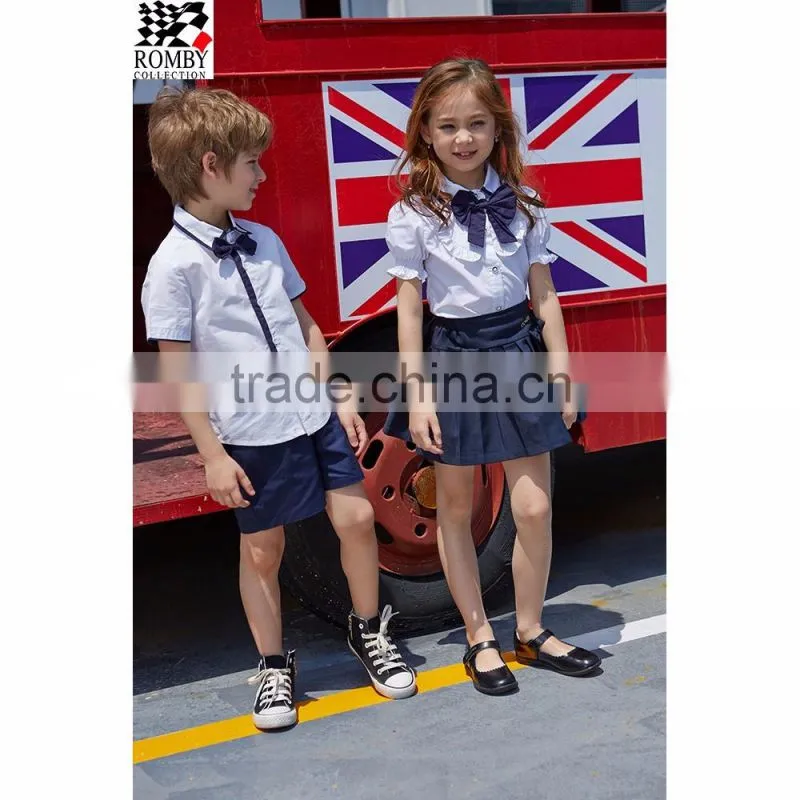 Kids Clothes Girls Dresses Wholesale China White Shirt School Uniform Manufacturers