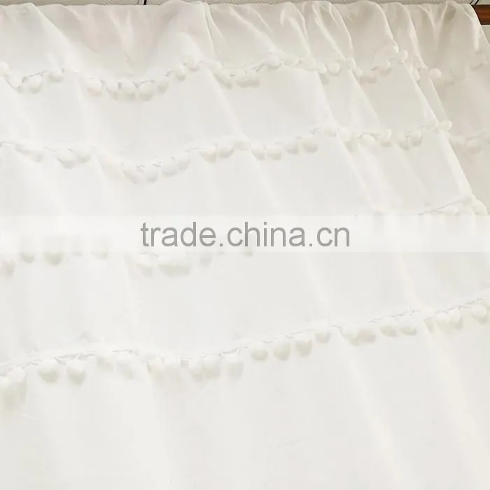 China Supplier Mildewproof Durable Hotel Shower Curtain