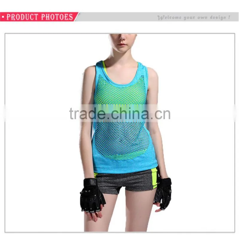 Hot Sale Custom Sport Crop Tops Training Singlet Lightweight Womens Gym Vest