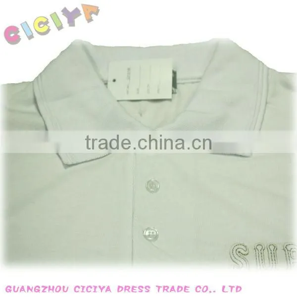 Boy round neck school white t-shirt