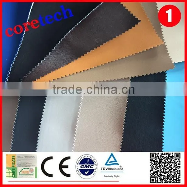 2015 hot sale Abrasion-Resistant pu leather fabric factory