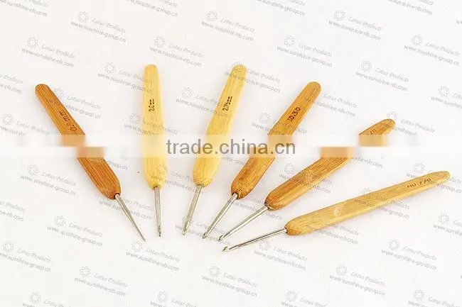 Sewing Accessories Bamboo Handle Crochet Hook Bamboo Crochet Hook