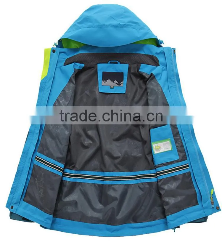 kid water resistant jacket with polar fleece removable liner