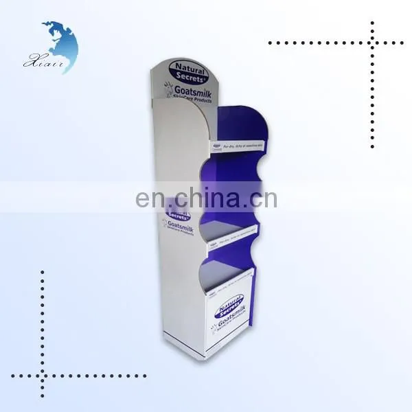 New logo printed plastic shop modern display rack acrylic shop rack