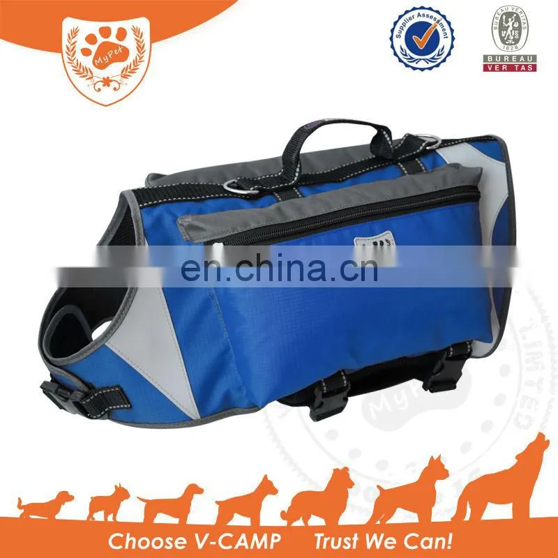 Adjustable & reflective Dog Backpack and outdoor harness
