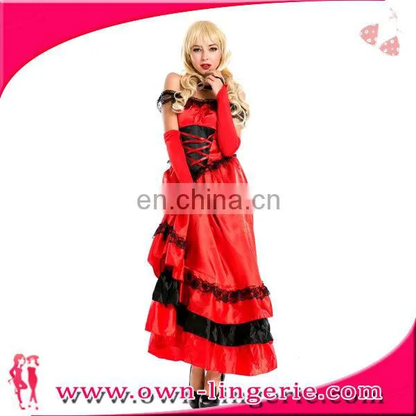 Top Quality Make Adult Performance Costume red wedding costumes party adult professional costumes