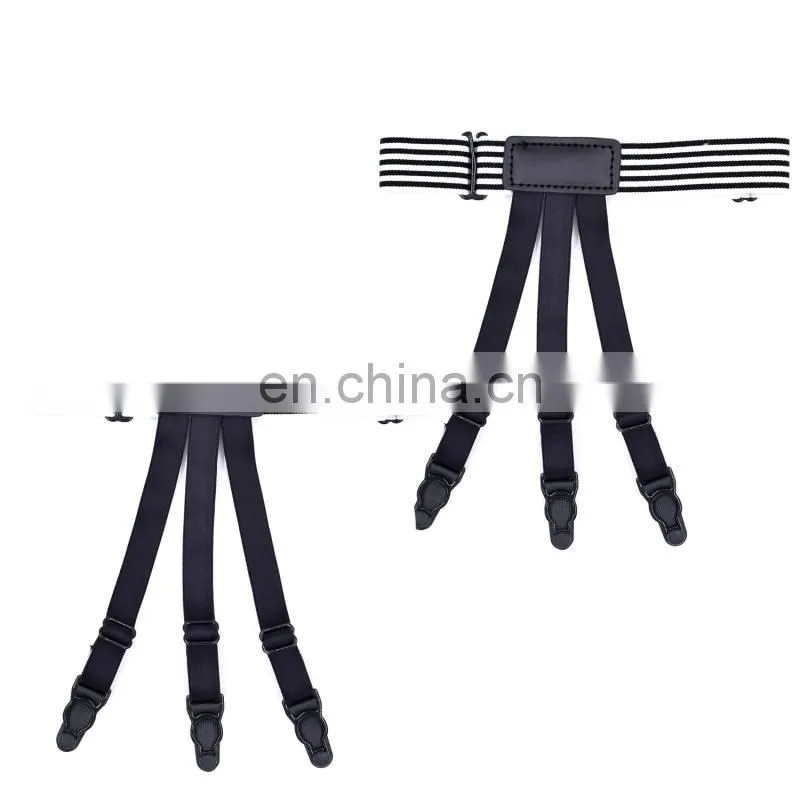 Wholesale mens new style shirt suspenders shirt stays holders