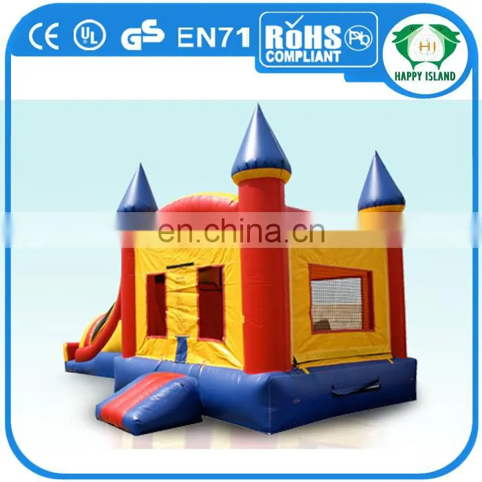 HI 2017fashion outdoor inflatable bouncy castle with slide,mini bouncy castle for sale