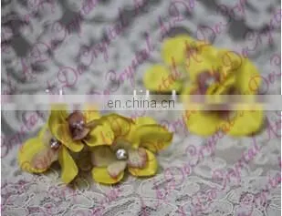 Aidocrystal yellow flower hair claw clip bride hair accessories in bangkok