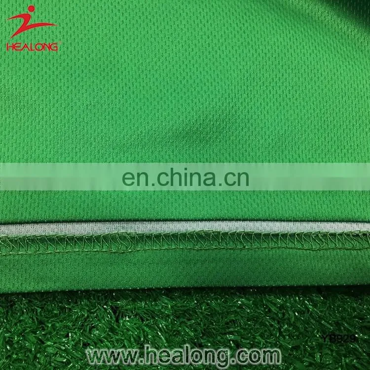 Green Color Sublimation Soccer Football Uniform Sports Jersey New Model Sportswear
