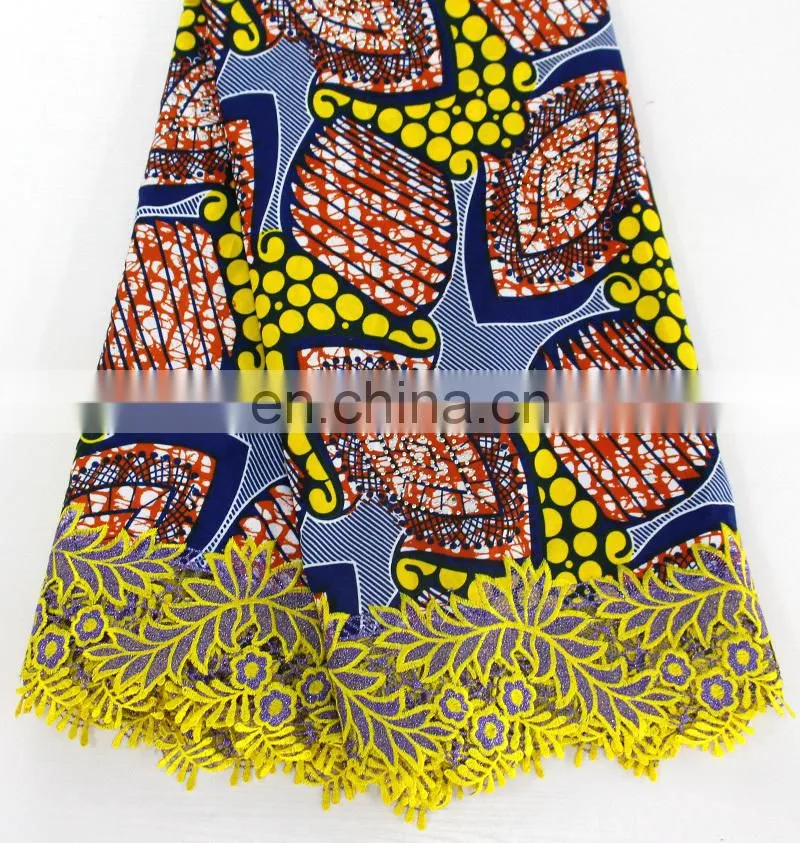 African ankara lace women fashion wax lace with stones New arrival wax designs women fashion dress fabrics material 2017