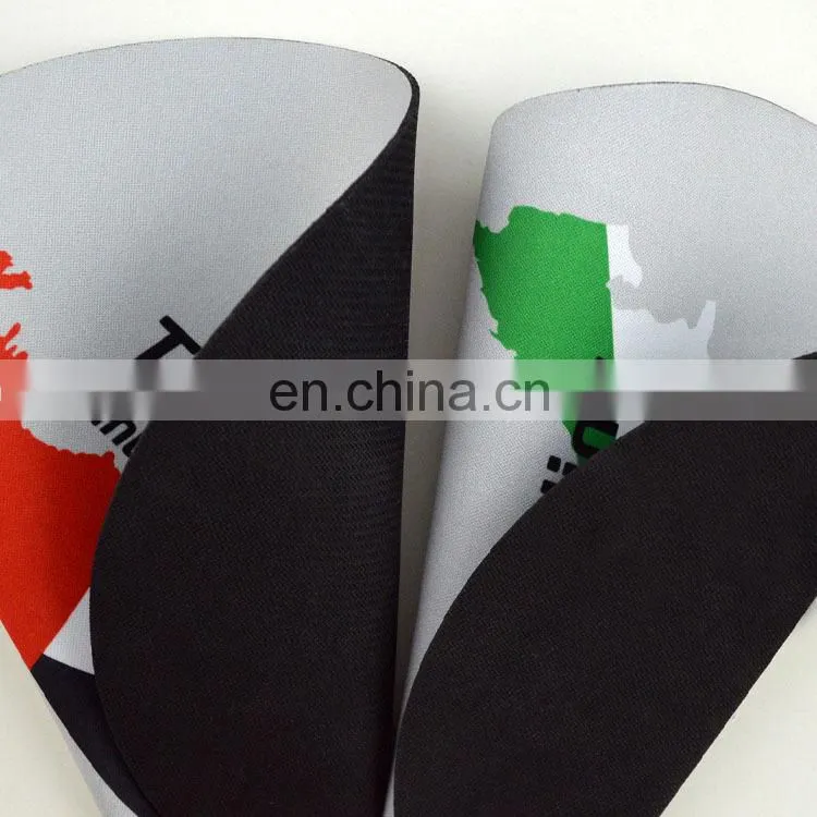 large size rubber material mouse pad fabric