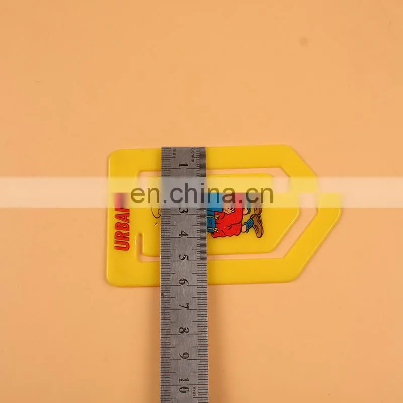 BSCI hot selling plastic advertising paper clips
