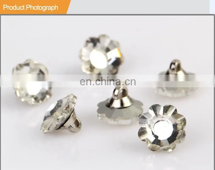 18L Fashion Designer Flower Shape UV Plastic Button BA60357
