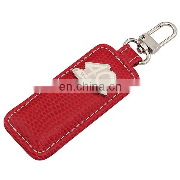 Logoson high quality design your own keyring leather PU keychain