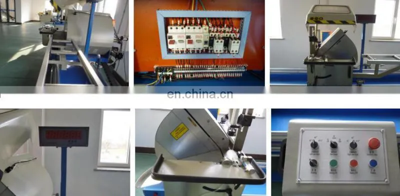 LJZ2X-500*4200 Aluminium Profile Digital Display Double Head Cutting Off Saw Machine