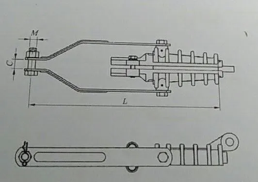 insulate cable strain clamp