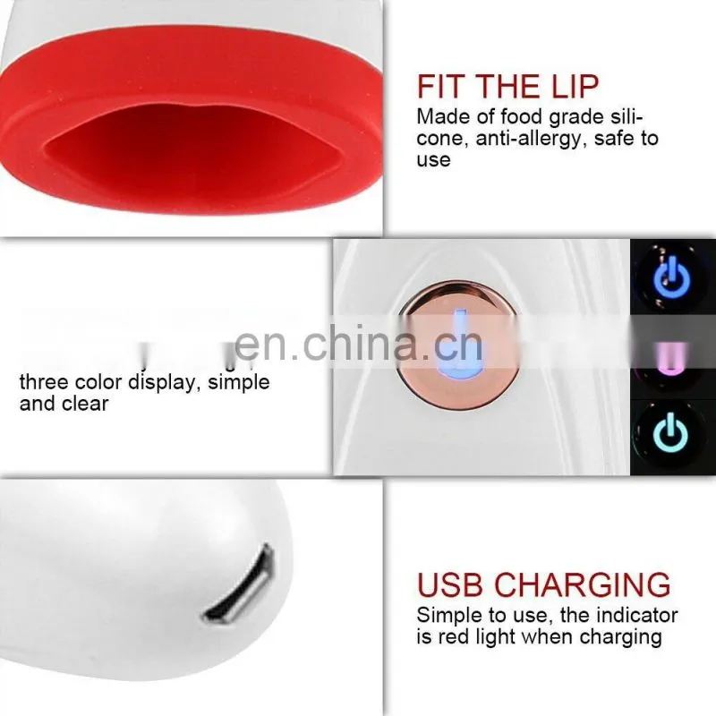 2019 Silicone Lip Plumper Device Automatic Lip Plumper Electric Plumping Device Beauty Tool Fuller Bigger Thicker Lips for Women