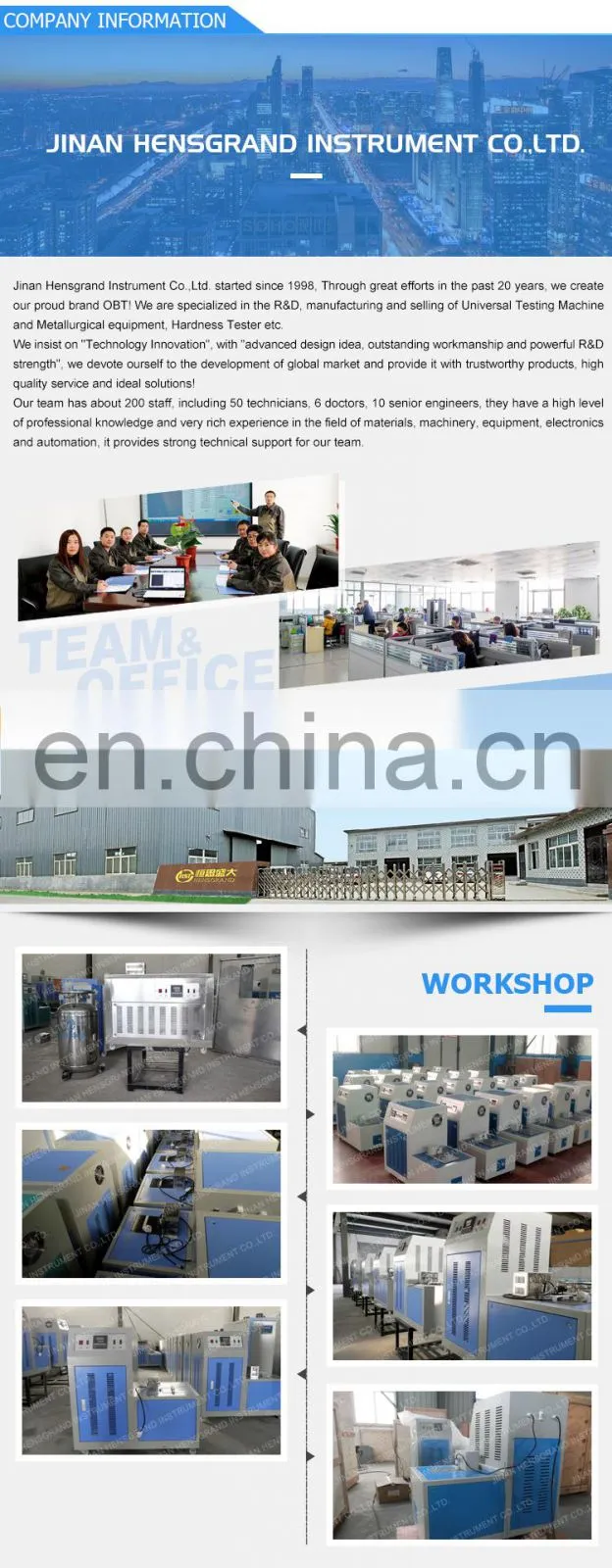 Charpy Impact Test Cooling Chamber for Various Temperature Range