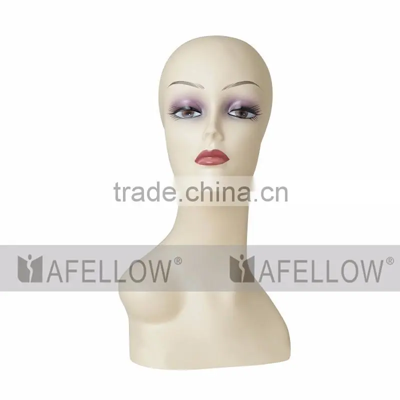 Plastic head Mannequin Display hair mannequin head