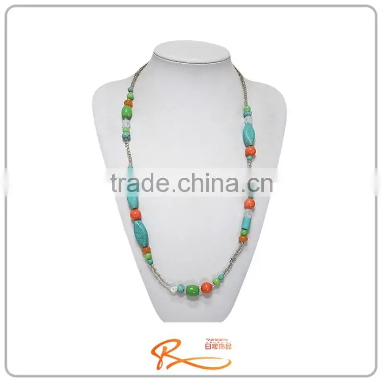 Factory wholease fashion fashion multi charm necklace