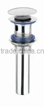 WESDA Washroom Basin pop up Style stainless steel Sink Drainer with Overflow Hole