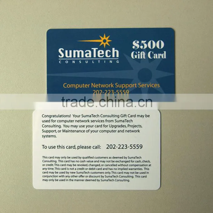 Low Price Plastic New Arrival business card printing