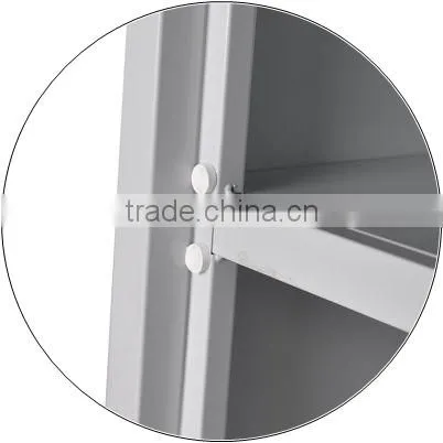 2 door KD vertical clothes hanging steel wardrobe gym locker