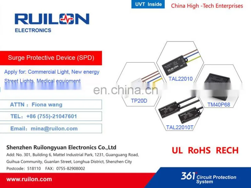 10kV Surge Protector Power Source Street Lamps Lightning Arrester High Quality Surge Protection Devices for refrigerator