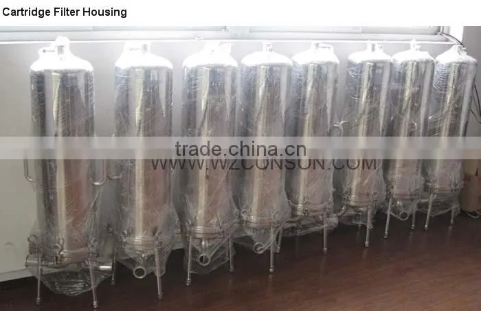 stainless steel cartridge filter vessel
