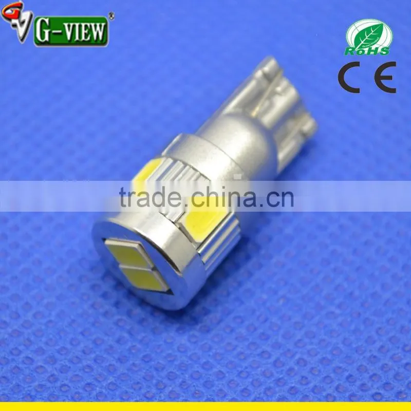 High Quality 5630 smd 6 LED T10 Car Light Bulb Error Free Lamp 12V-24V