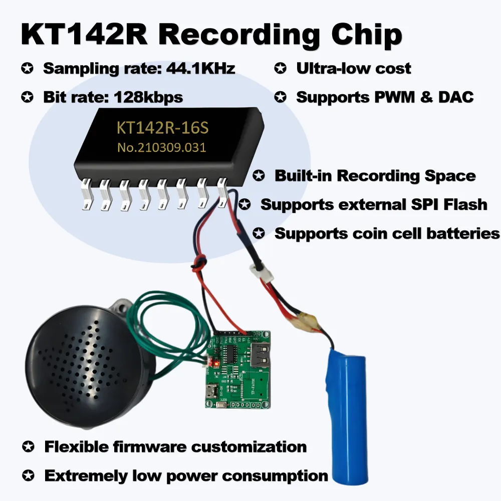 KT142A - 16S MP3 Decoding Chip: Unleashing a New Intelligent Experience for Children's Electric Toot