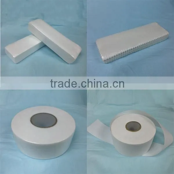 Depilatory waxing strip paper