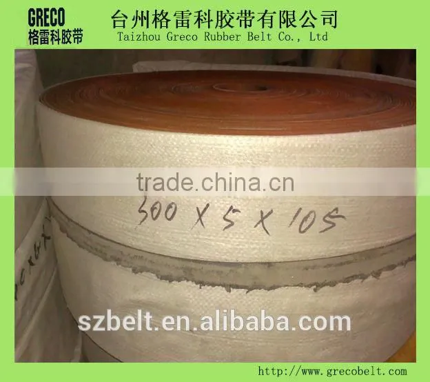 Cut edge transmision belt